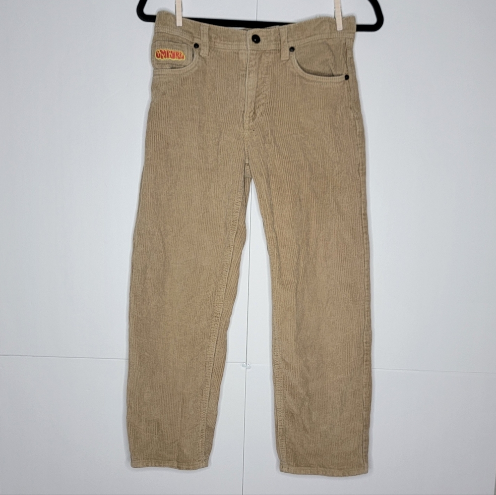 EMPYRE Tan Corduroy Pants Y2K Skater Style Size 25